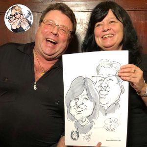 lustige Ideen für die Hochzeit Karikaturist Herr Fred Schnellzeichner buchen